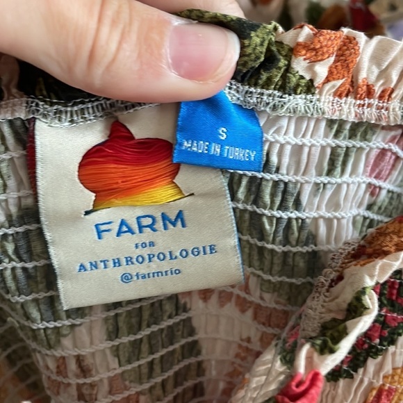 Farm Rio jungle cover up beaded tassels size small - Picture 5 of 7